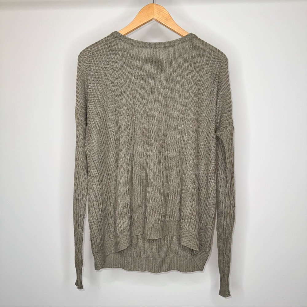 BRANDY MELVILLE KNIT SWEATER PULLOVER ONESIZE GREEN LONGSLEEVE CREWNECK